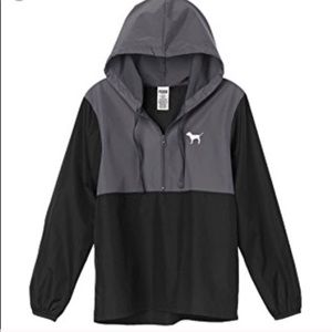 VSPINK Quarter Zip Windbreaker NWOT